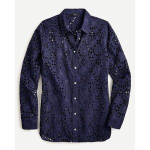 J. CREW Eyelet Blouse